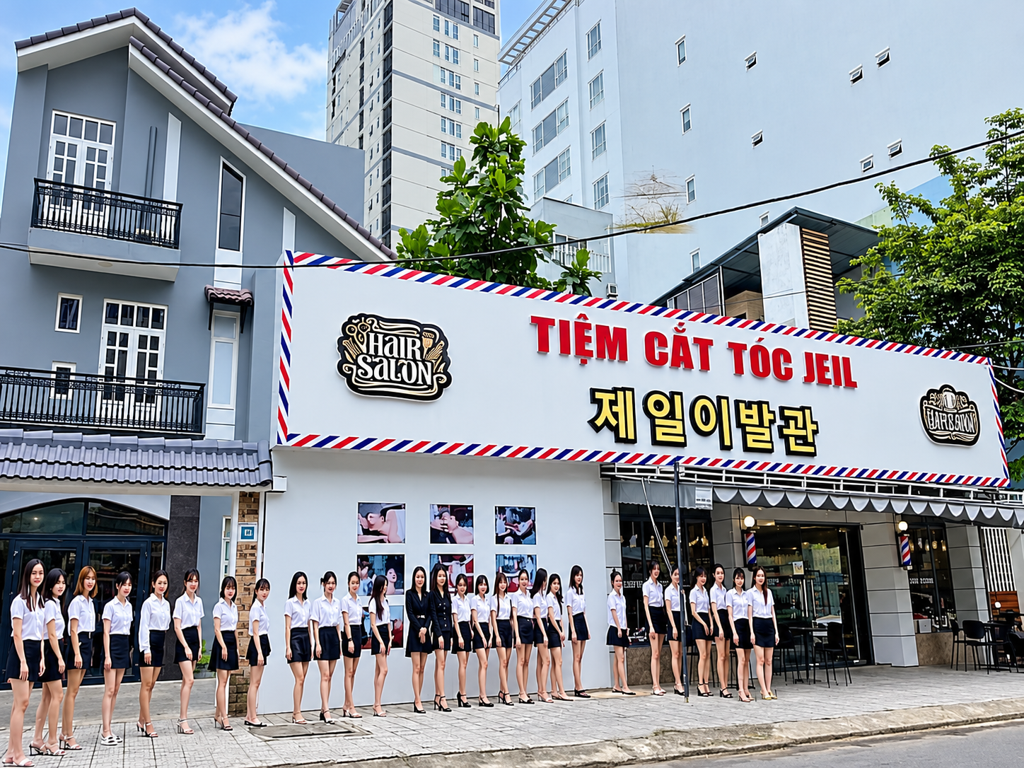 다낭 제일이발관 매장 전경