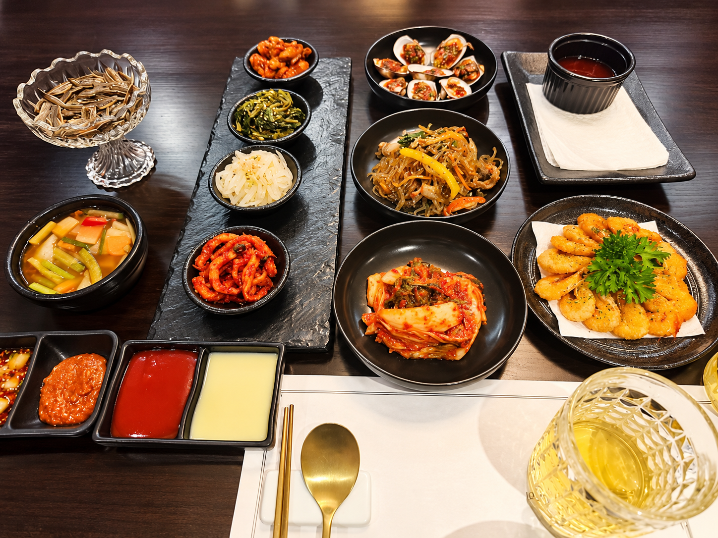 호치민 더조선 한정식 상차림