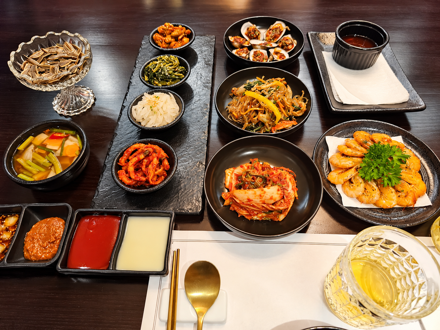 호치민 더조선 한정식 상차림