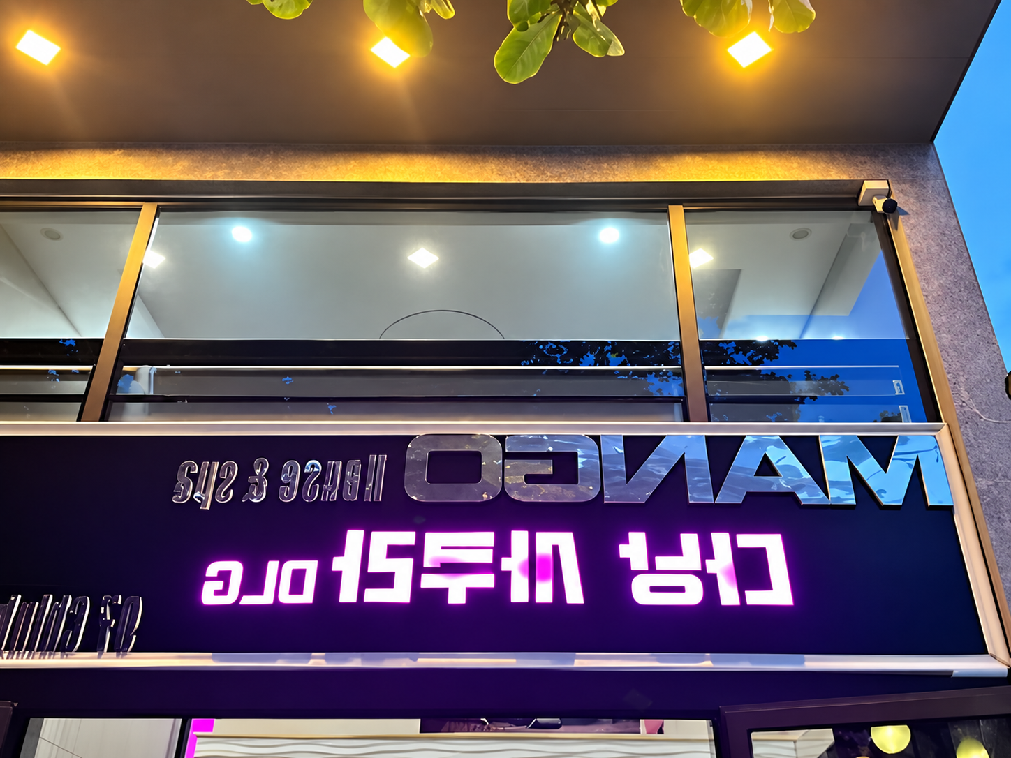 다낭 사쿠라 DLG 야간 간판